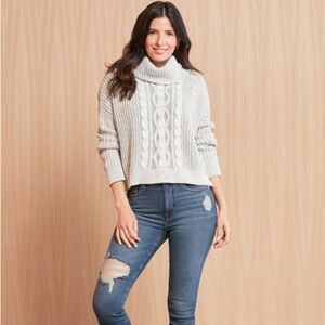 BobiBlack Los Angeles Medium Bobi Cropped Turtleneck Medium